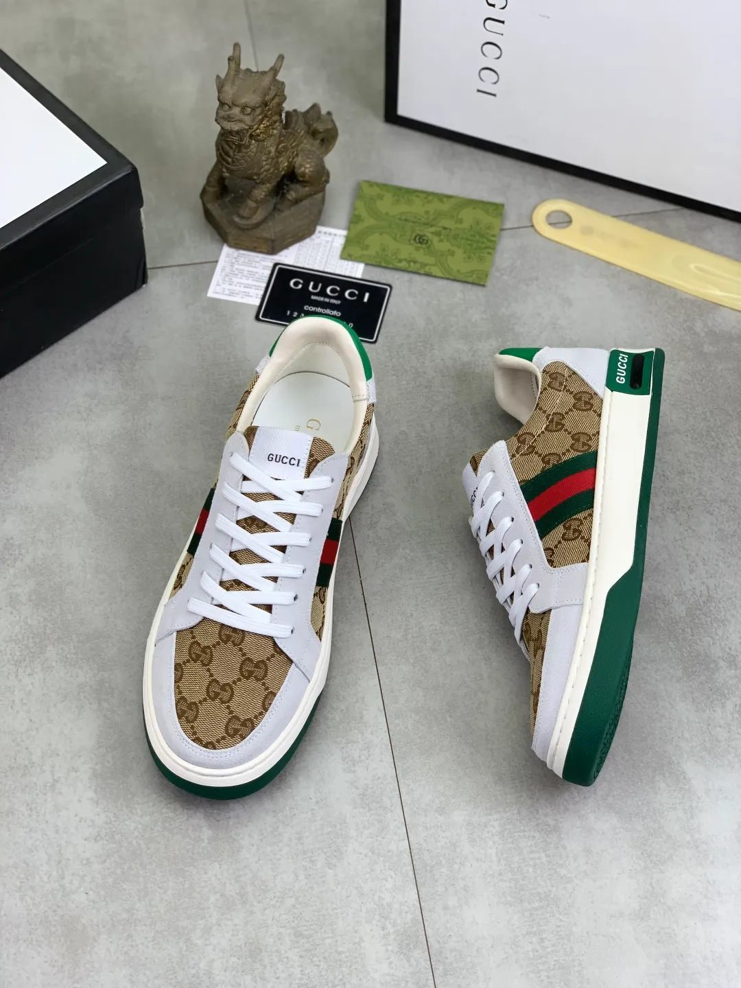 Men's men's shoes 💰P420💰【New model】 🆘 The latest model from Gucci official website🎁Classic casual and fashionable men's shoes👟Best model💥The style is simple and elegant, exclusive for trendy men. Unique official website latest brand elements👑Gucci original decoration, fashionable and generous, the fabric is made of original soft calfskin➕Comfortable soft pigskin lining ✅Wear-resistant rubber outsole specified on the official website_Full of elasticity, the classic model taken at the counter 🎬Color: 3️⃣colors available😍Number of codes: 38-44 (45 46 customized)